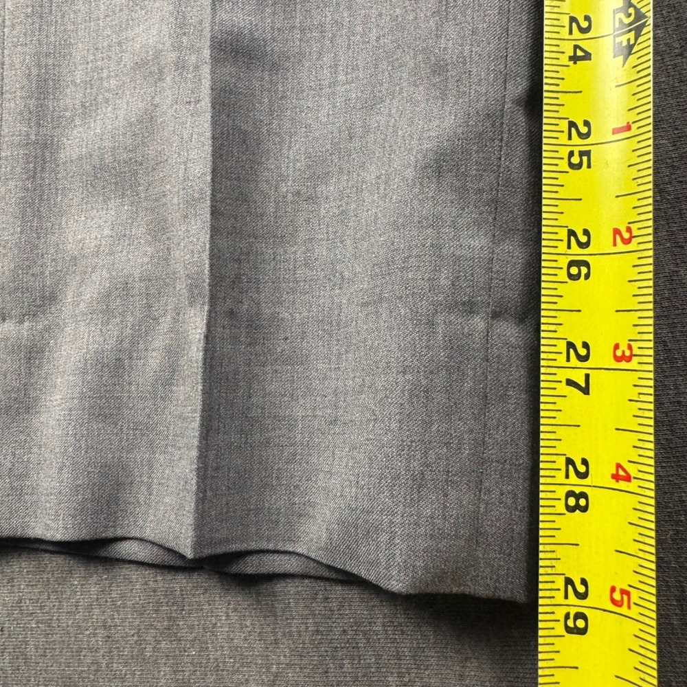 Awearness Kenneth Cole Awear-Tech Slim Fit Gray Suit Mens 30 Regular Wool Blend - Picture 11 of 15